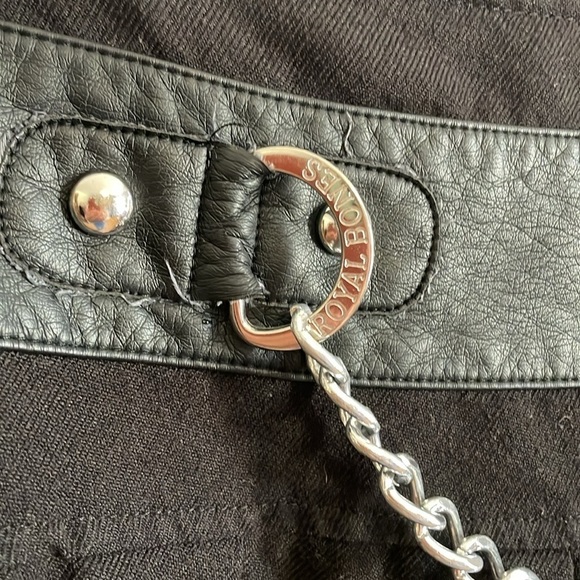 Royal Bones Skirt XL Black Pleated Chain Emo MallGoth Y2K Daang Goodman Y3K - Picture 10 of 12